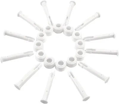 Produktbild von Famanu Set von 12 Pool-Verbindungsstiften 5,5 cm - für Rahmenpools, inklusive Dichtungen