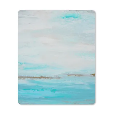 Produktbild von MuchoWow® Mauspad Mousepad Farbe - Malerei - Abstrakt - Blau 19x23 cm - Mousepads - Maus Mat - Pad - Mausunterlage - Mauspads - Spielen