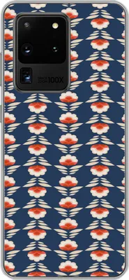 Produktbild von MuchoWow® Handyhülle Schutzhülle Hülle für Telefoonhoesje Samsung Galaxy S20 Ultra Muster - Abstrakt - Blumen Silikon Softcase Handy Hülle - Karteninhaber