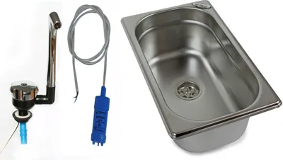 Immagine prodotto di Lavello 265x160x100+ Rubinetto acqua Pompa sommersa Lavello da campeggio T4 T5 T6