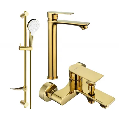 Obrázok produktu pre Mexen Royo DF05 vaňová súprava, zlatá - 72213DF05-50
