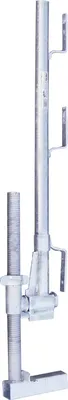 A close-up studio shot of a metal clamp.