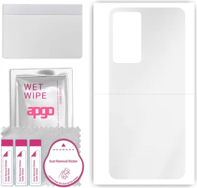 Produktbild von apgo Rückseite Schutzfolie, klar, kompatibel mit Oppo Reno7 Lite 5G, Hinten Hydrogel-Displayschutzfolie mit Positionierhilfe, kratzfest, einfache Montage