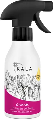 Produktbild von KALA - Lufterfrischer Duftölspray CHANTI, Raumspray mit Geruchsneutralisation, Raumduft Spray Hält bis zu 48h, Air Freshener mit Aktiv Neutralisator - Duft Blumentraum, 250ml