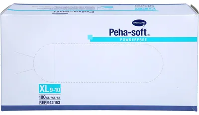 Produktbild von Peha-soft Unters.handsch.ust Latex pf XL ext.groß, 100 St. Handschuhe