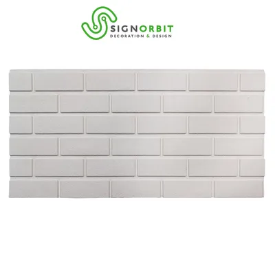 Obrázok produktu pre Falošný tehlový panel BIANCO z EPS s povrchovou úpravou, rozmery 100 x 50 cm, hrúbka 2 cm