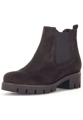 Produktbild von Gabor Damen Chelsea Boots, Frauen Stiefeletten,Wechselfußbett,Best Fitting,uebergangsstiefel,Schlupfstiefel,warm,ENGL. Brown,37.5 EU / 4.5 UK