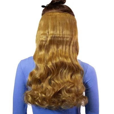 Obrázek produktu pro hair2heart Clip in Prodloužené syntetické vlasy Vlnité - Příčesek 130g 8/01 světlá blond přírodní popel