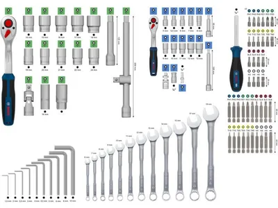Produktbild von Gemischtes Handwerkzeug-Set, 134-tlg.