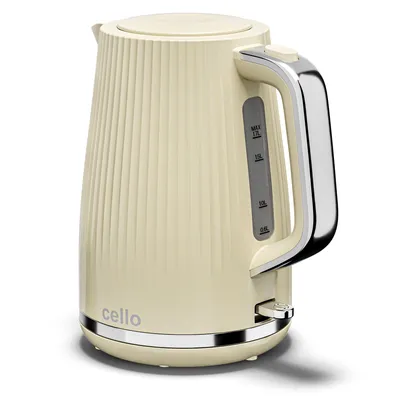 Produktbild von Cello Wasserkocher 1,7 Liter 3000 Watt - Schnellkochfunktion, automatische Abschaltung, Trockengehschutz, Wasserstandsanzeige, 360°-Basisstation, mode