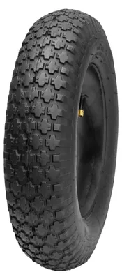 Productafbeelding van Kruiwagenwiel 4.80/4.00-8 2PR, met binnenband, Ø 39 cm, voor kruiwagen, zwart