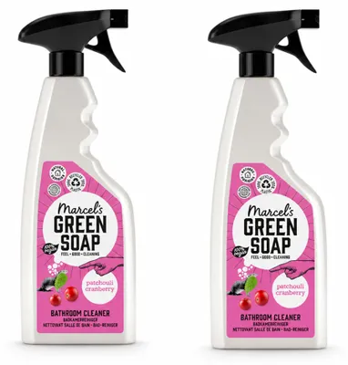Produktbild von 2 x Marcel's Green Soap Badreiniger Patchouli & Cranberry 500 ml - Vorteilspackung - 2 Stücke
