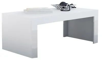 Produktbild von Couchtisch TESS 120 weiß / weiß hochglanz