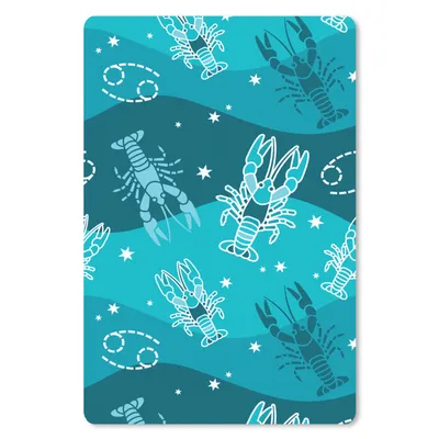 Produktbild von MuchoWow® Mauspad Mousepad Tierkreiszeichen - Krebs - Design 40x60 cm - Mousepads - Maus Mat - Pad - Mausunterlage - Schreibtisch Accesoire