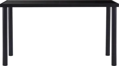 Obrázek produktu pro vidaXL Jídelní stůl černý 140 x 70 x 75 cm Tvrzené sklo