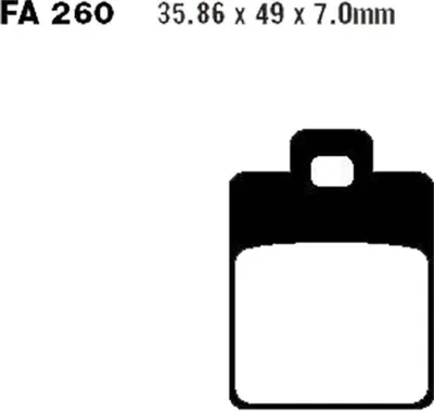 Productafbeelding van Klocki Hamulcowe Moto: Piaggio Zip 50 (4T) (00-12) / Nrg 50 Extreme (99-01) / 125 Ie Mp3 Yourban (11-12)