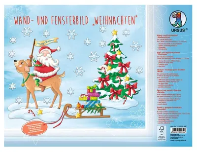 Produktbild von URSUS Wand-und Fensterbild Weihnachten
