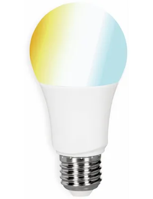 Produktbild von MÃ1/4ller-Licht 404004 E27 9W LED-Lampe, Birnenform, Sockel E27, 9 Watt, wechselnde Farben, 1800 K, Amazon Alexa