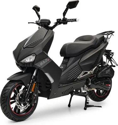 Produktbild von Motorroller BAD s Mattschwarz 125ccm Sportlich Scooter Kraftradtrad