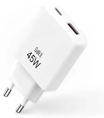 Image de Chargeur rapide compact USB-C et USB-A de 45 W – Chargeur pour iPhone 17 – Nouveau