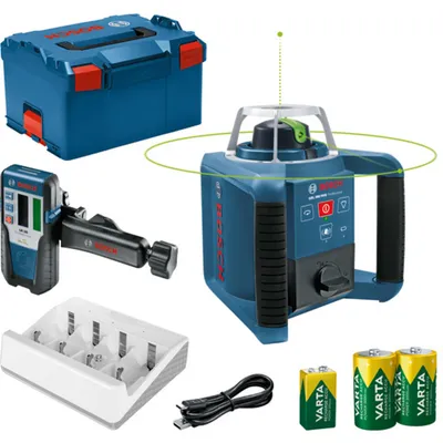 Image de Laser rotatif GRL 300 HVG + LR 1 G, Piles : 1 x 9V + 2 x 1.2V HR20 en L-BOXX