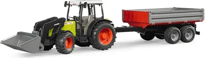 Produktbild von Bruder Claas Nectis 267 F z ładowaczem czołowym i przyczepą burtową