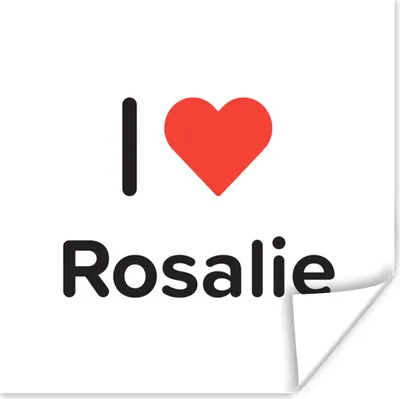 Produktbild von MuchoWow® Poster Ich liebe - Rosalie - Mädchen 75x75 cm - Wand Dekoration