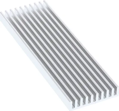 Zdjęcie produktu dla InLine® 33955K Chłodnica SSD z żeberkami chłodzącymi / radiator odpowiedni dla M.2 SSD