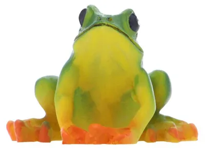 Kunstfrosch-Deko 4,5x3x4,5 cm handbemalt Kunstharz