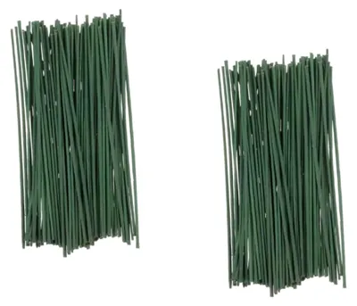 Produktbild von Set mit 100 Stück grünen Floristendraht für Blumenarrangements