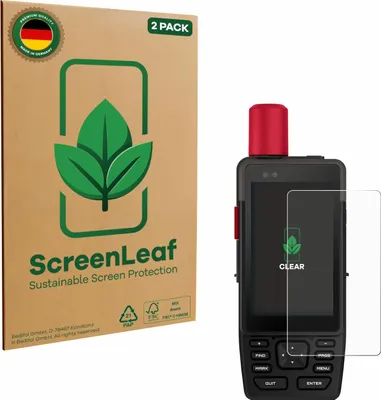 Produktbild von 2x ScreenLeaf Schutzfolie für Garmin GPSMAP H1i Plus nachhaltiger Displayschutz Display Schutz Folie Klar Transparent