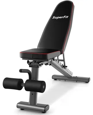 Immagine prodotto di Fitnessbank – Panca per pesi – Panca da allenamento – Panca per addominali – Panca per distensioni – Regolabile e pieghevole – Capacità massima: 300 kg
