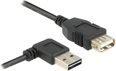 Zdjęcie produktu dla DeLOCK 85177, 0,5 m, USB A, USB A, USB 2.0, Męska/Żeńska, Czarny