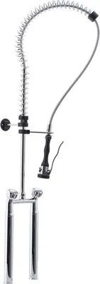 Image de Robinet de prérinçage SARO à 2 trous, extra haut, modèle KERSTIN
