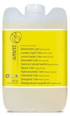 Immagine prodotto di Detersivo colorato, Detersivo liquido colorati, 20 Litri, Sonett, Mint & Lemon