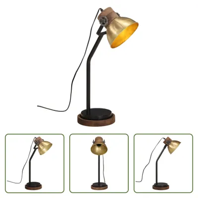 Obrázok produktu pre The Living Store Stolná lampa 25 W antická mosadz 18x18x60 cm E27