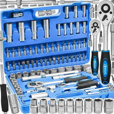 Produktbild von Steckschlüsselsatz 94 Teile Baug Crv Torx Knarrenkoffer