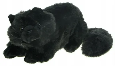 Produktbild von Uni-Toys Plüschtier Perserkatze liegend schwarz 30 cm