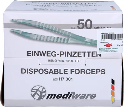 Produktbild von Pinzette Einmalgebrauch steril, 50 St. Pinzette