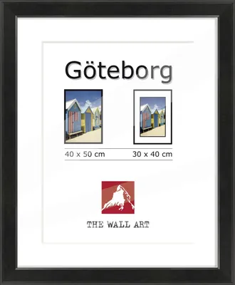 Produktbild von Bilderrahmen Holz Göteborg schwarz 40 x 50 cm