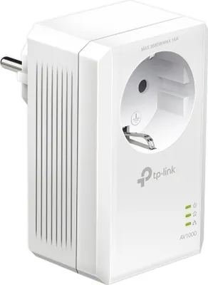 Produktbild von TP-Link Powerline TL-PA7017P AV1000 Gigabit Passthrough - Powerline Adapter - GigE, HomePlug AV (HPAV), HomePlug AV (HPAV) 2.0, IEEE 1901 - an Wandsteckdose anschließbar