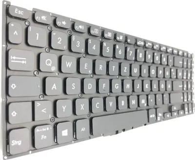 Obrázek produktu pro GERMAN - Klávesnice Klávesnice černá bez rámečku kompatibilní pro Asus VivoBook 15 F512UA