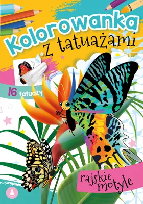 Produktbild von Kolorowanka z tatuazami Rajskie motyle