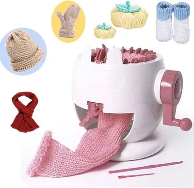 Produktbild von Famanu Strickmaschine - Kreatives Stricken mit 22 Nadeln - Für Erwachsene