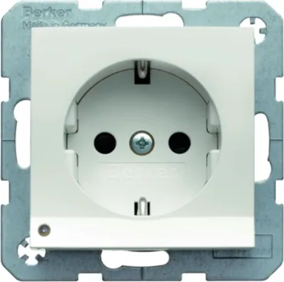 Immagine prodotto di Berker 41098989 Presa di corrente con luce di orientamento LED S1 bianco polare lucido