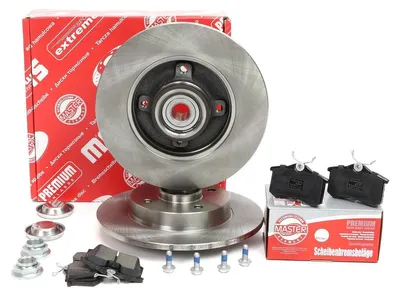 Produktbild von MASTER-SPORT Bremsenset Hinten Bremsscheiben Beläge Satz passend für PEUGEOT 307 CC (3B) 249mm