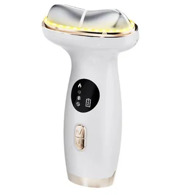 Produktbild von LED-Gesichtsmassagegerät „Cold Heat“ für Gesicht, Hals und Augen – Lifting, Straffung, Abschwellung, Hautpflege mit Rotlichttherapie