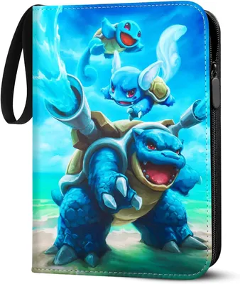 Produktbild von Sammelkarten Album,Sammelalbum für Pokemon Karten,400 Pockets 50 Seiten 4 Taschen Sammelbuch Sammelkartenalben,PU-Oberfläche Wasserdicht Karten