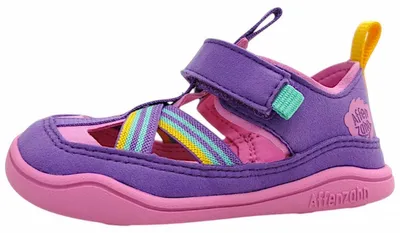 Produktbild von Affenzahn Breezy Kreativ Tukan Sandale Violett in Gr. 24