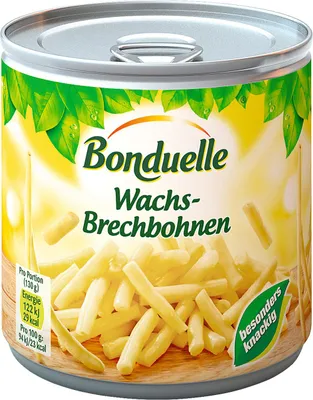 Image de Bonduelle haricots jaunes à la cire aussi appelés haricots beurre 400g